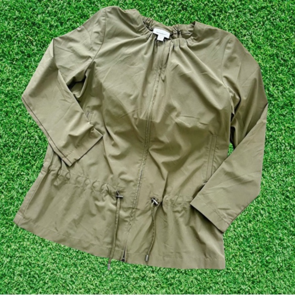 J Jill Army Green Full Zip Top size XS
